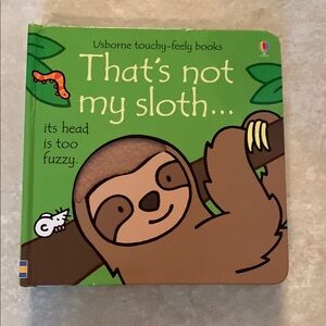 Usborne Touchy-Feely Book - That's Not My Sloth - Green and Brown